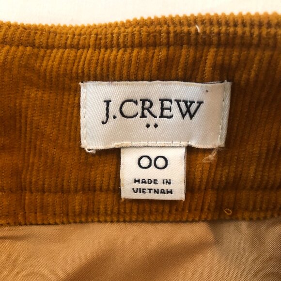 J. Crew Mustard A-Line Skirt - Picture 3 of 3